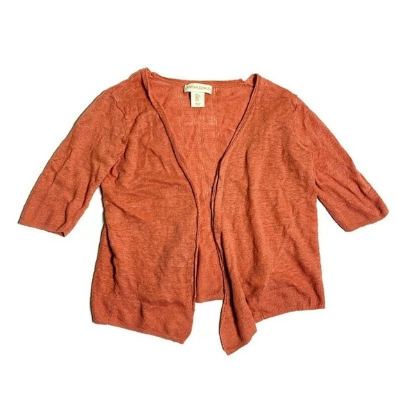 Cynthia Rowley S 100% linen short cardigan - Picture 1 of 5
